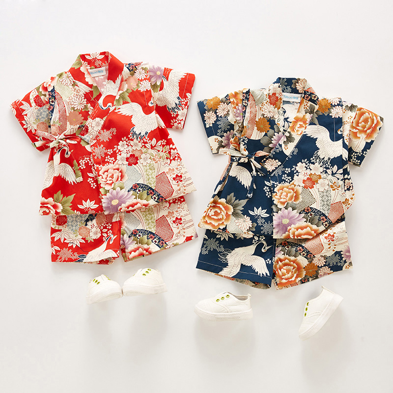 Summer Clothing Baby Boy - Ropa Yukata de verano para niños,