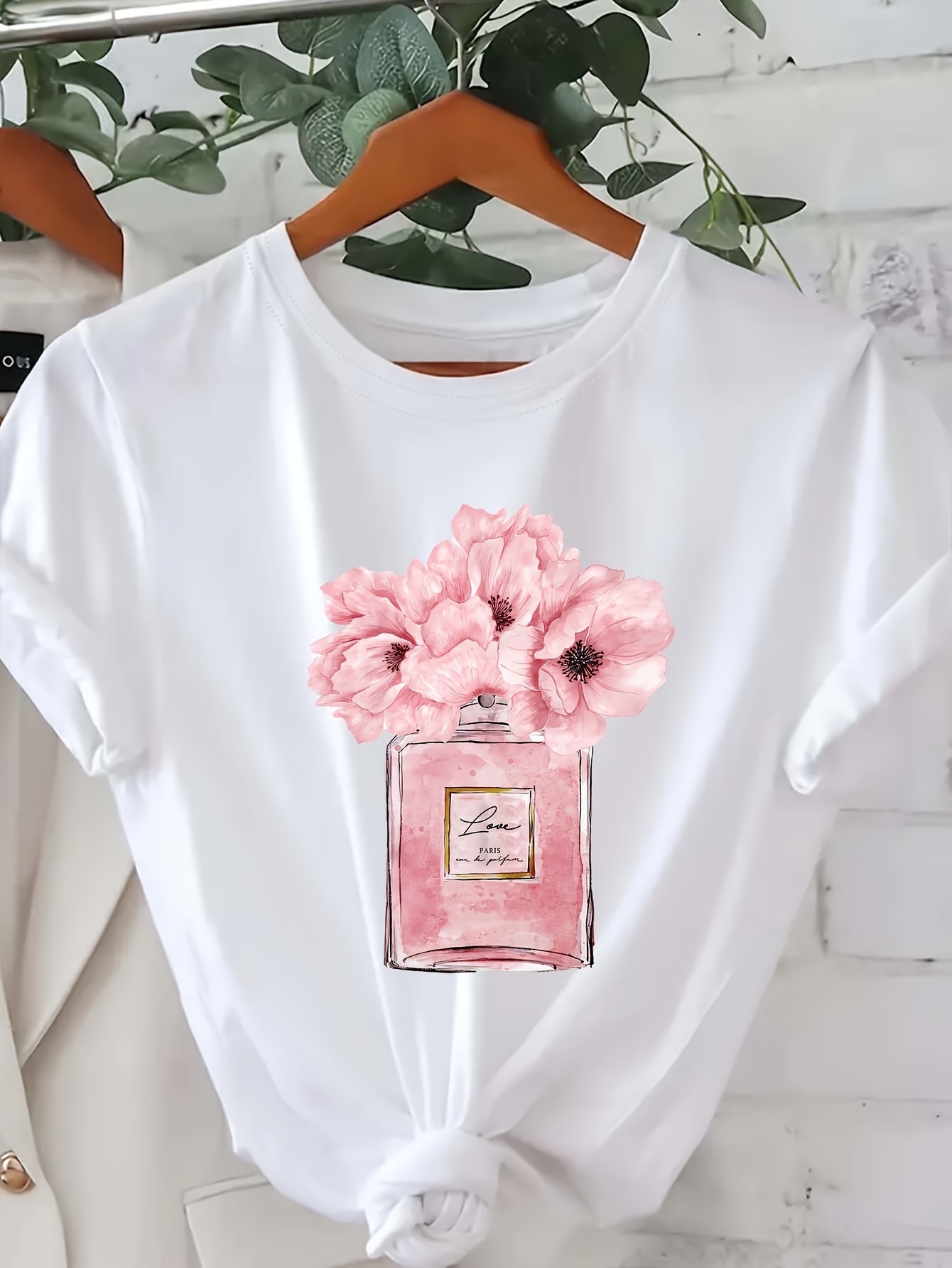 Summer Clothing In Paris - Camiseta con estampado Floral para mujer,