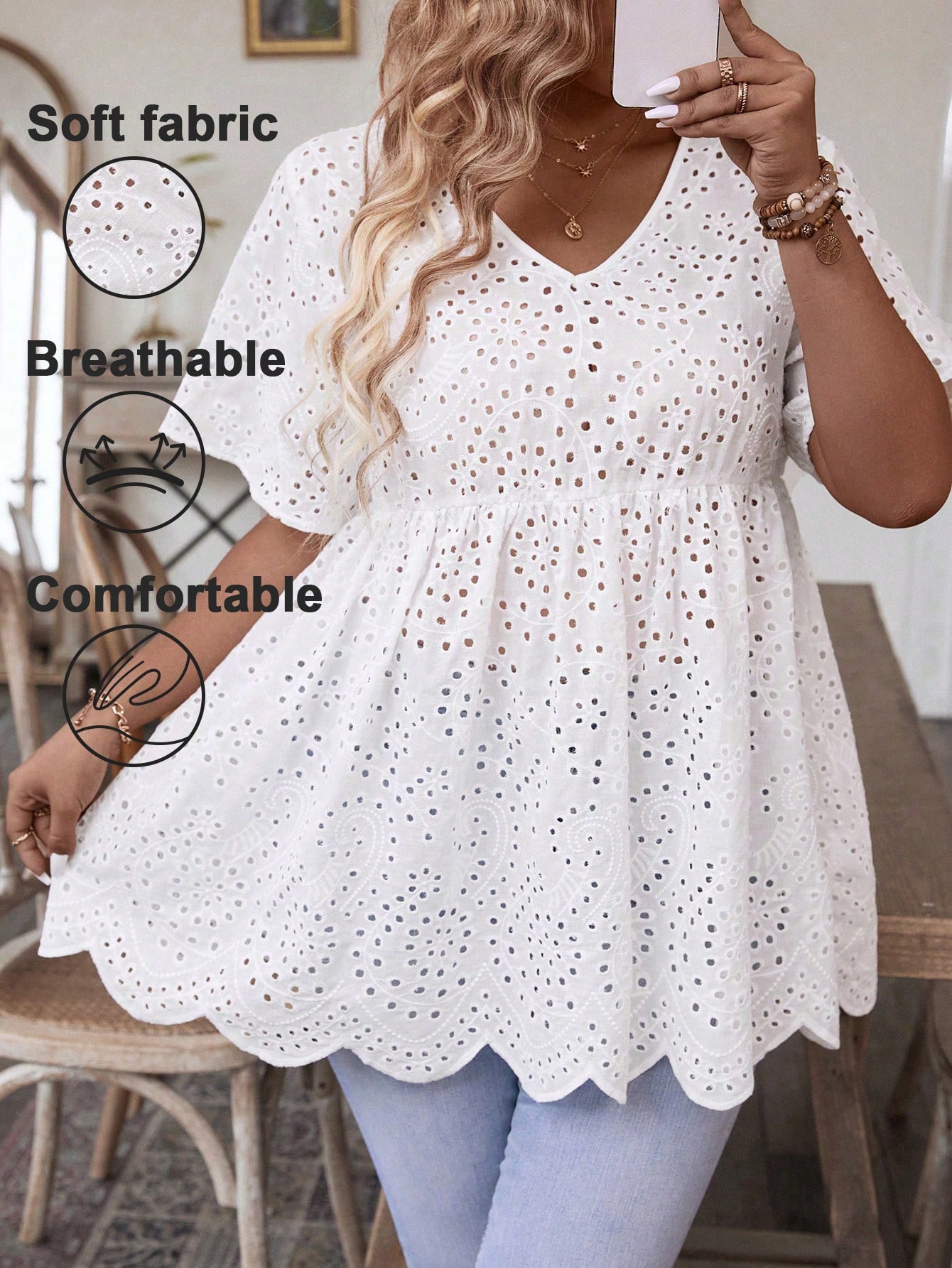 Summer Clothing Plus Size Women - Blusa de mujer talla grande con