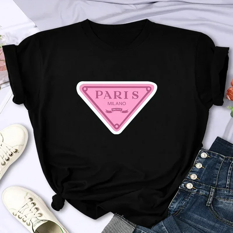 Summer Clothing In Paris - Camiseta de Verano Estampada para Mujer