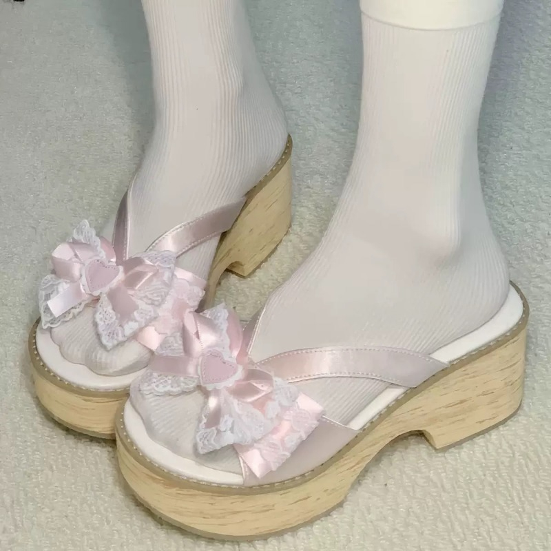 Summer Holiday Clothing Women - Sandalias de Plataforma con Suela Gruesa