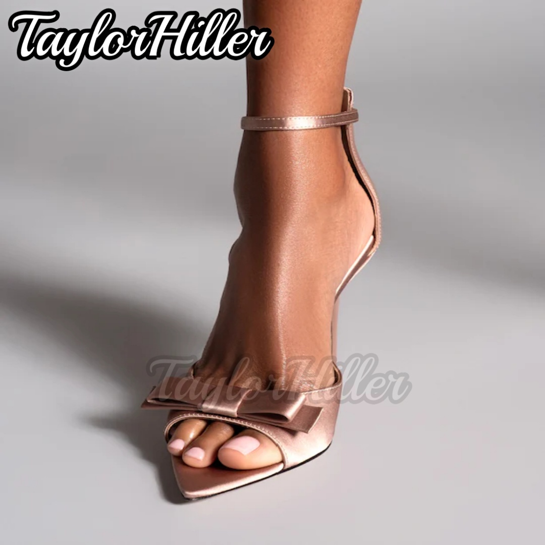 Summer Holiday Clothing Women - Sandalias de tacón alto con nudo