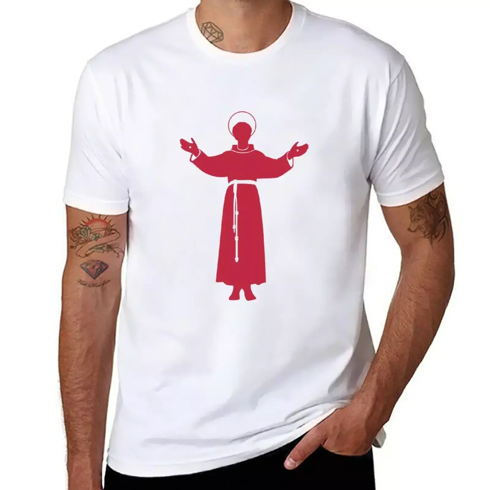 Summer Clothing Aesthetic - Camiseta católica con oración de San