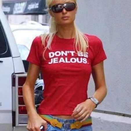 Summer Clothing In Paris - Camiseta con estampado 'don't Be Jealous'