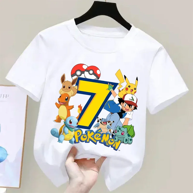 Summer Clothing Kids Boys - Camisetas de Pokémons Pikachu para niños,